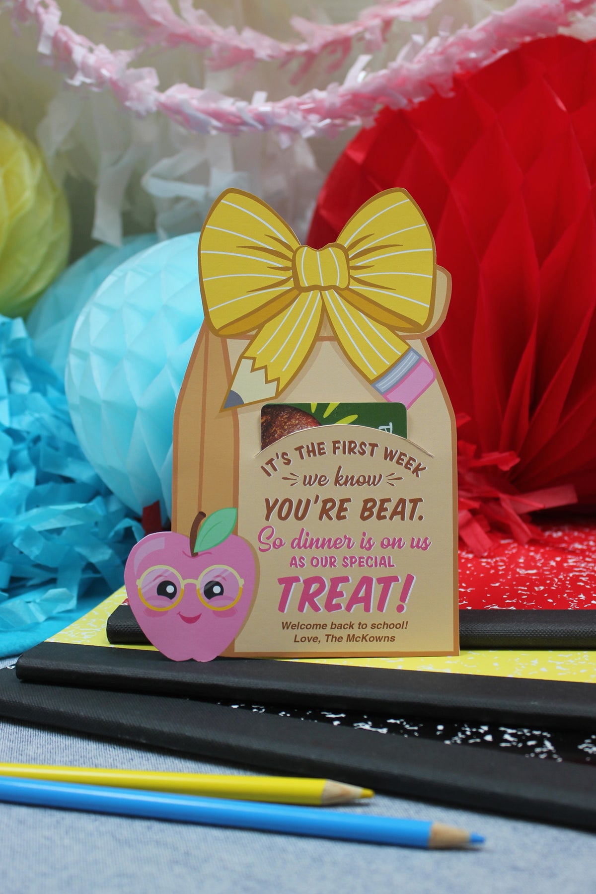 Back to School Dinner Teacher Gift