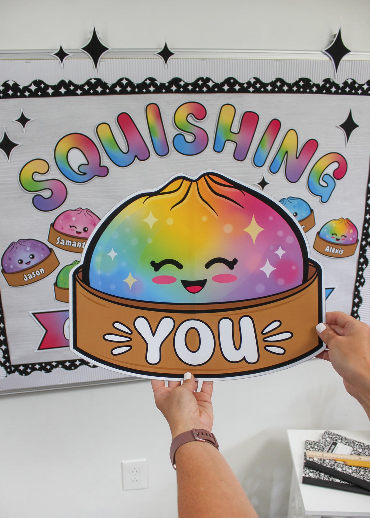 Glitter Dumpling Squishy Bulletin Board
