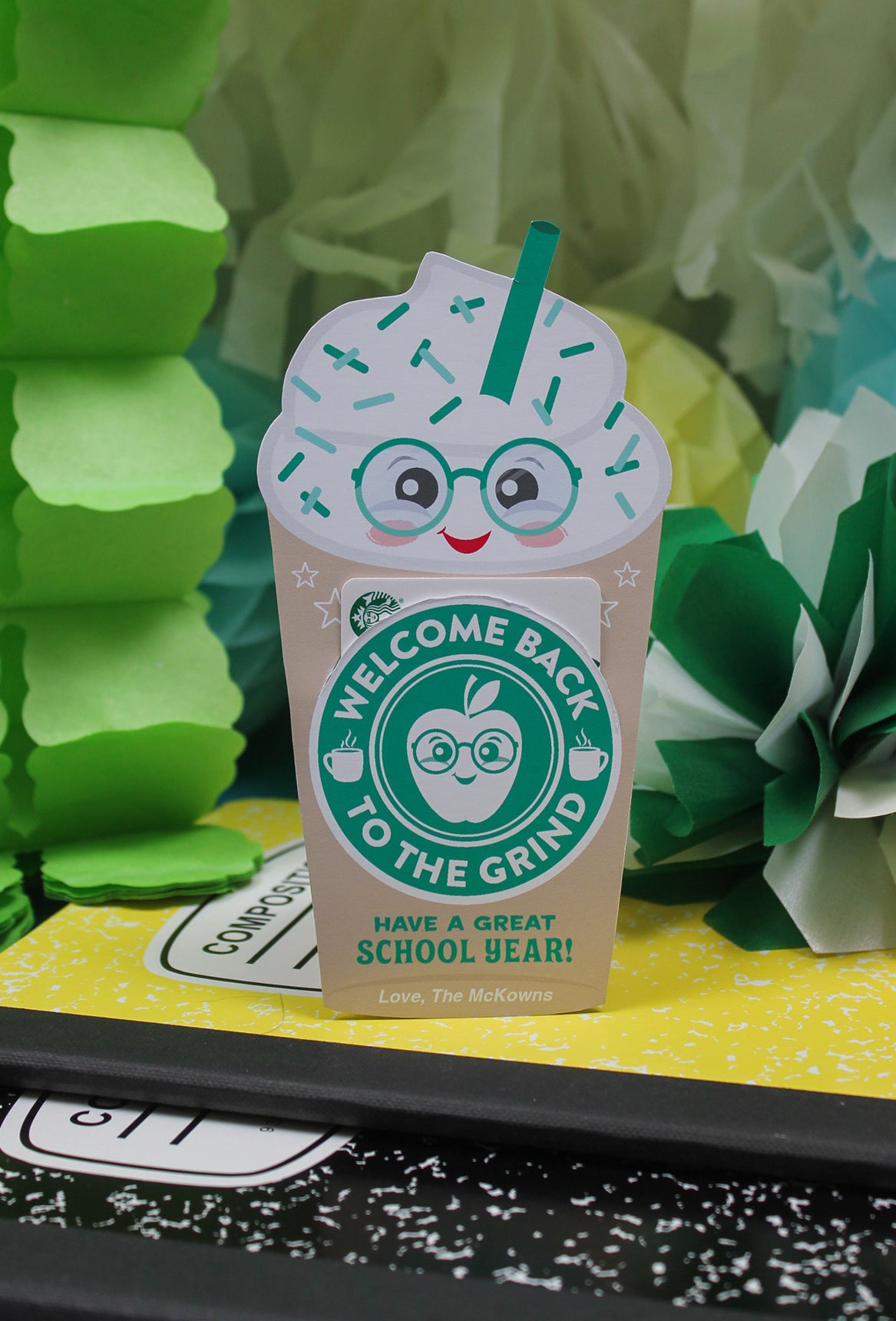 Back to School Coffee Gift Card Holders