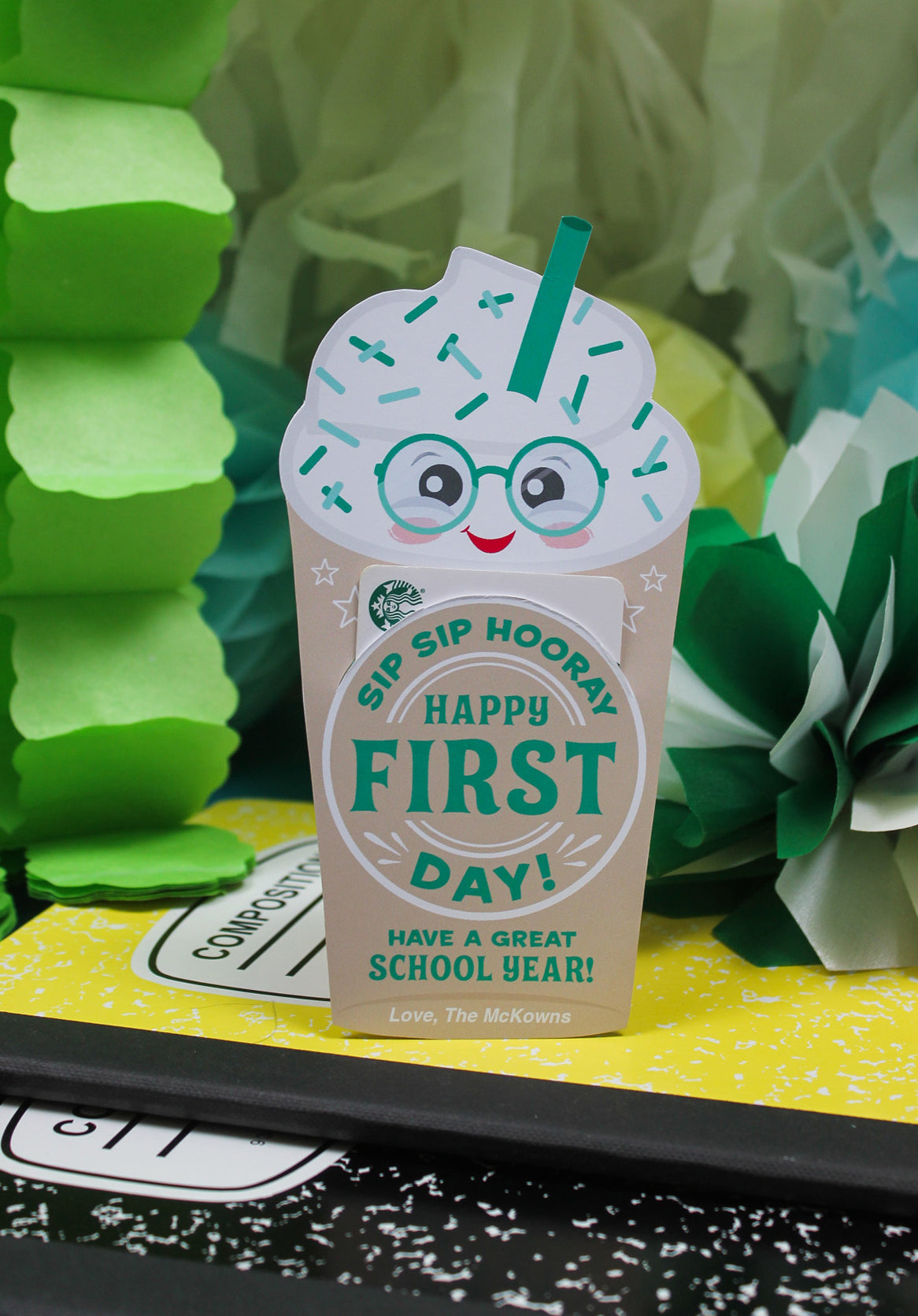 Back to School Coffee Gift Card Holders