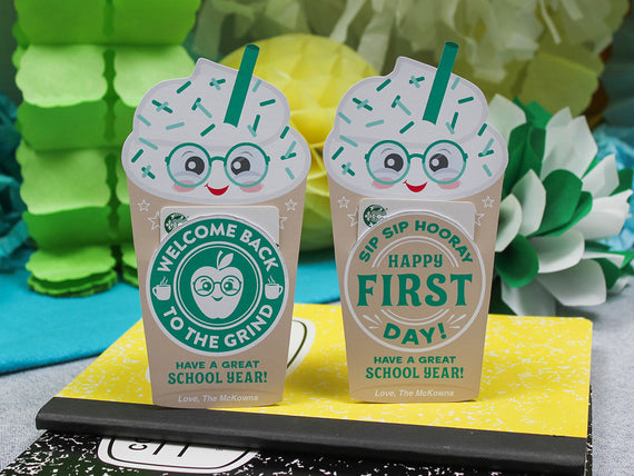 Back to School Coffee Gift Card Holders