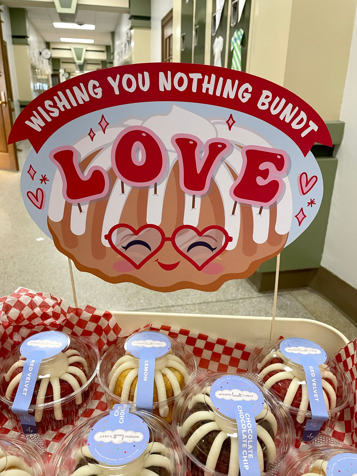 Teacher Appreciation Valentine's Day Treat Cart