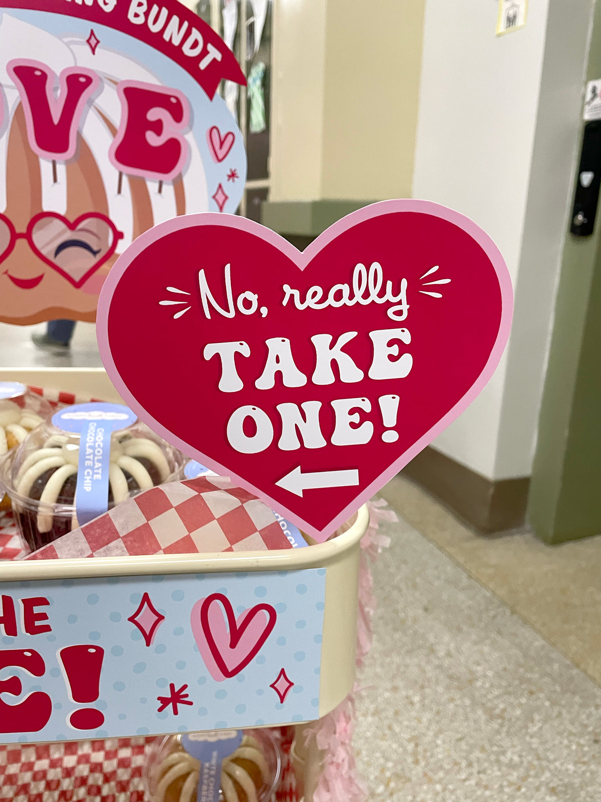 Teacher Appreciation Valentine's Day Treat Cart