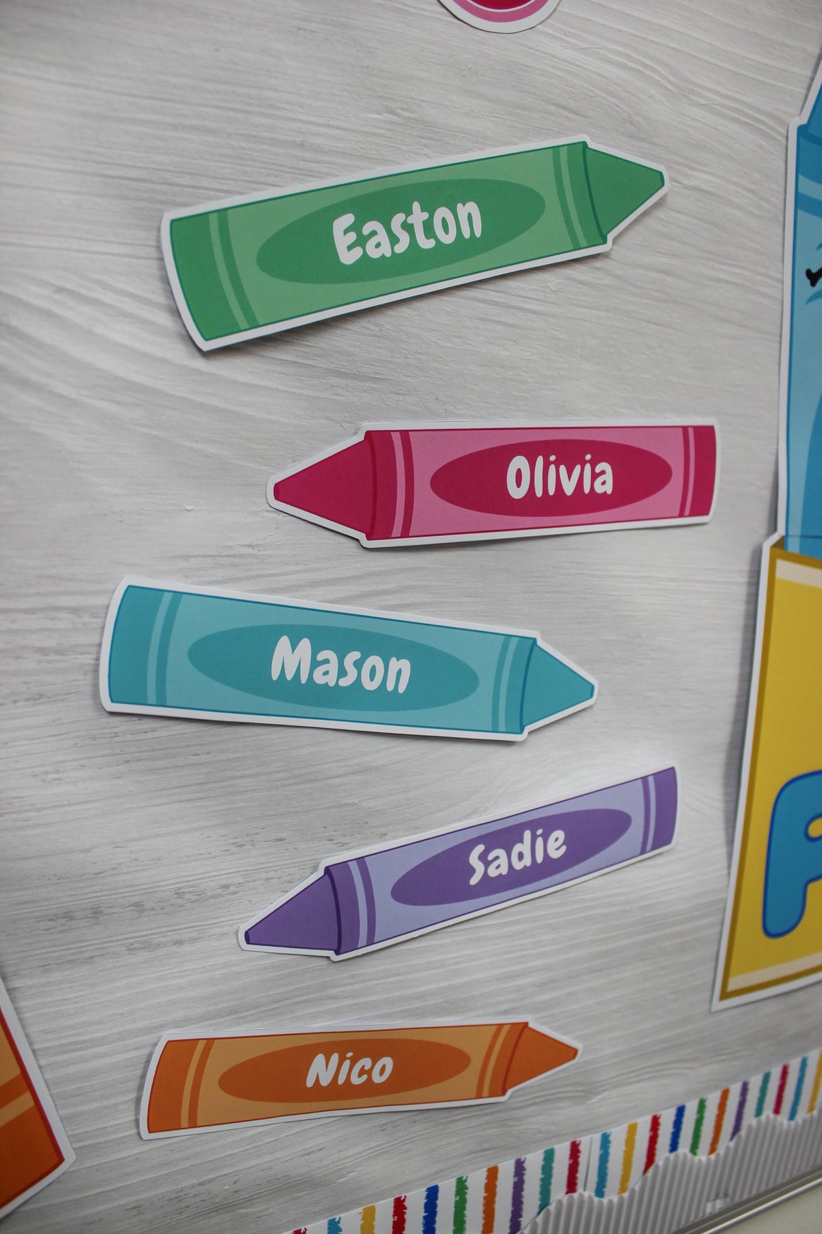 Crayon Bulletin Board