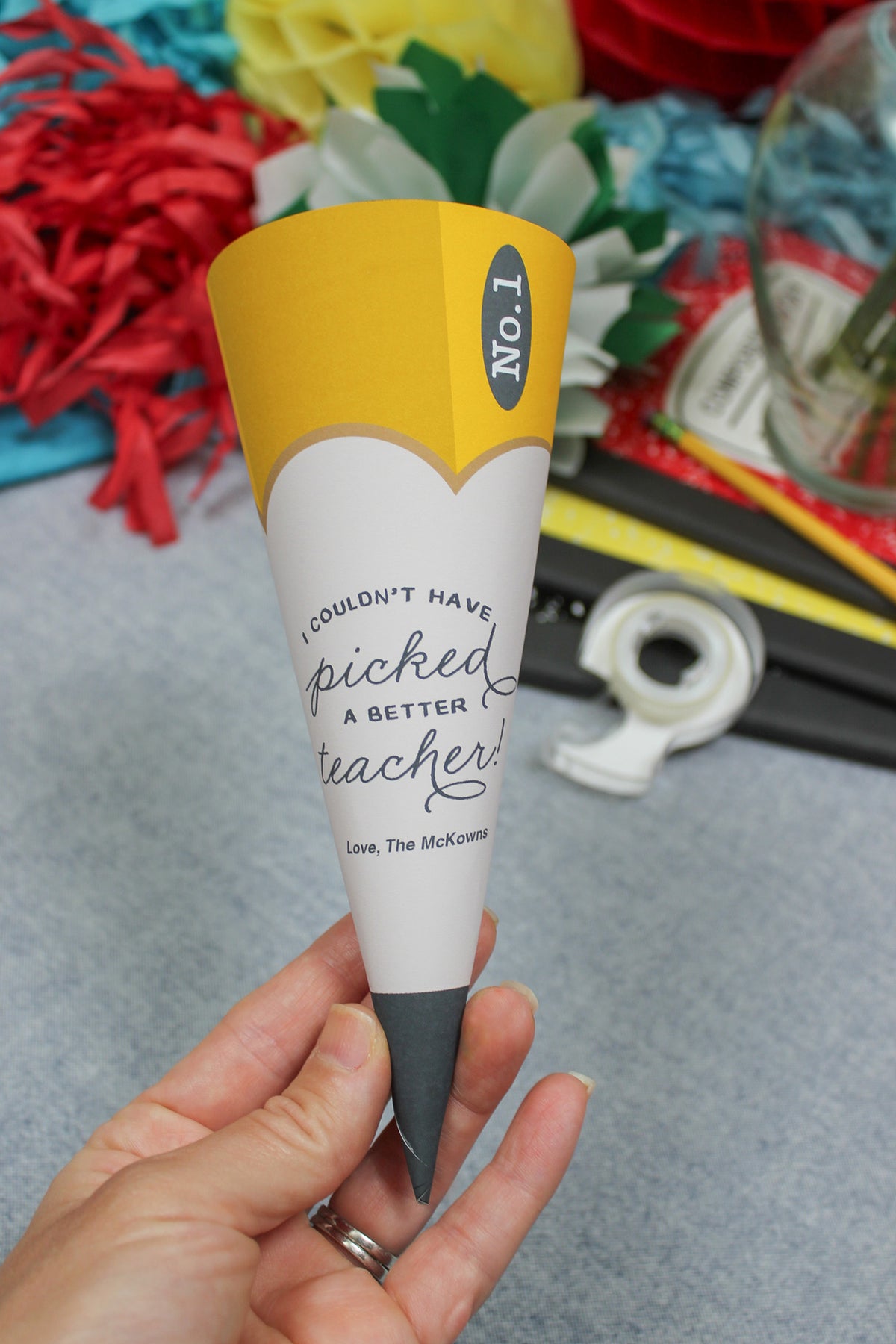 Pencil Flower Bouquet Cone