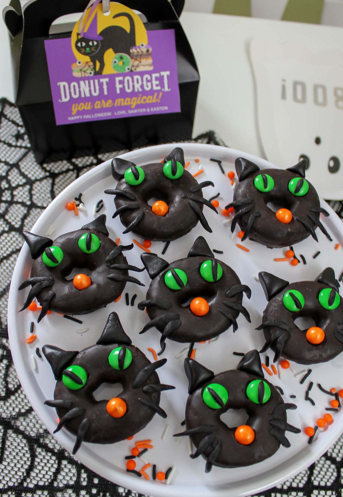 Black Cats and Pointy Hats Halloween Donut Shop Party