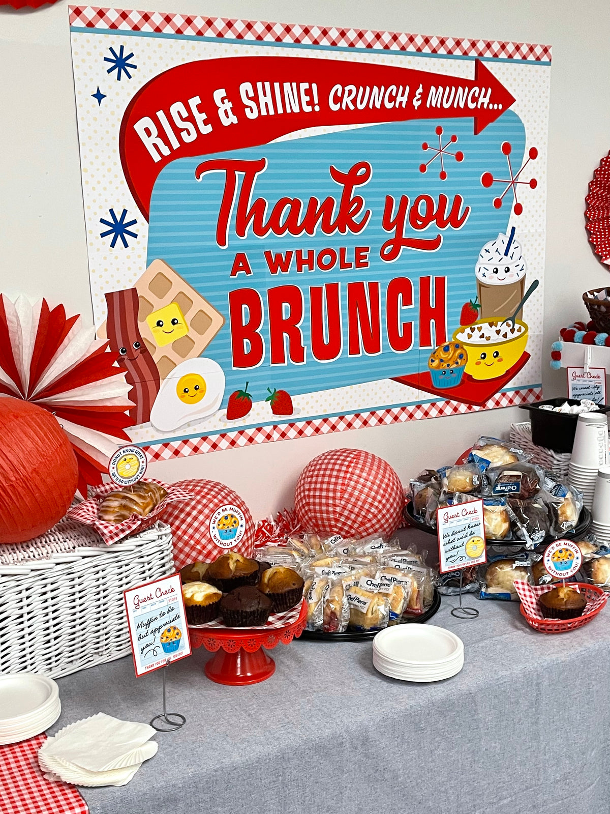 “Thanks a Whole Brunch” Teacher Appreciation Breakfast Decor Pack