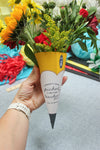 Pencil Flower Bouquet Cone