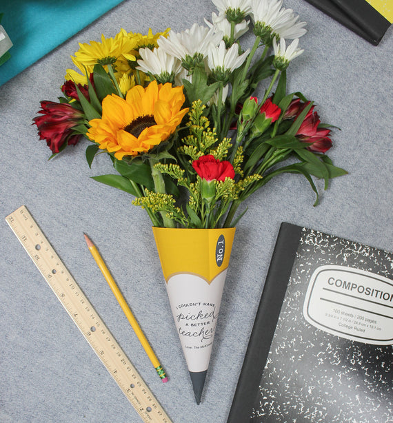 Pencil Flower Bouquet Cone