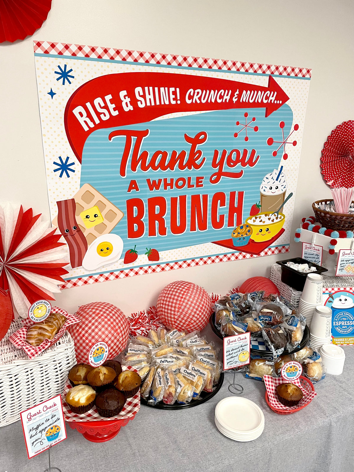 “Thanks a Whole Brunch” Teacher Appreciation Breakfast Decor Pack