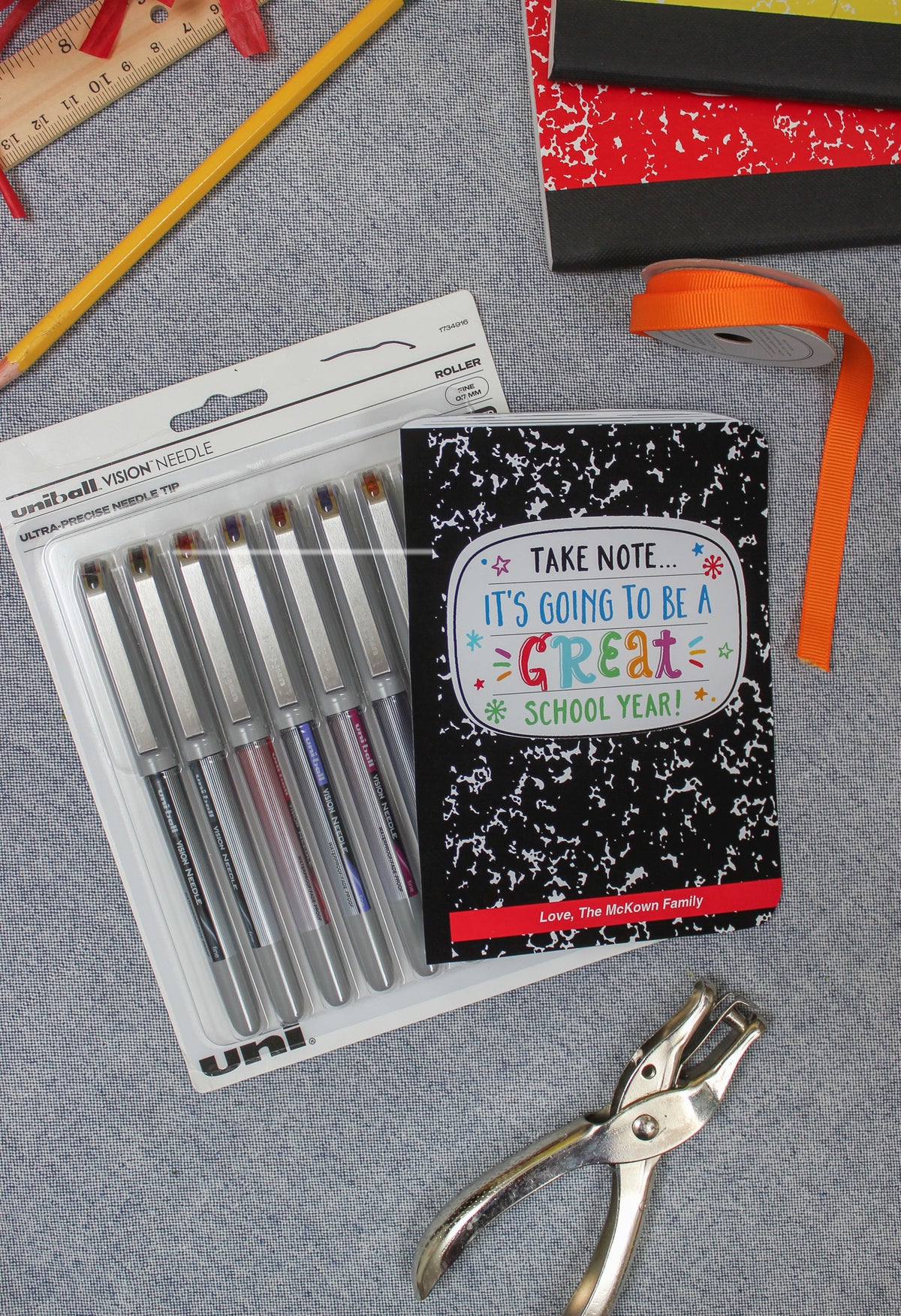 Back to School Notebook Gift Tag