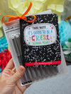 Back to School Notebook Gift Tag