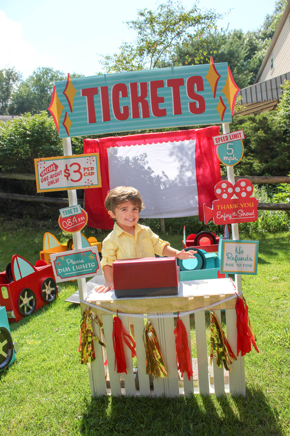 Drive-In Movie Ticket Booth Signs