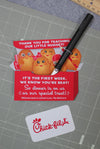 Back to School Chicken Nugget Gift Card Holder