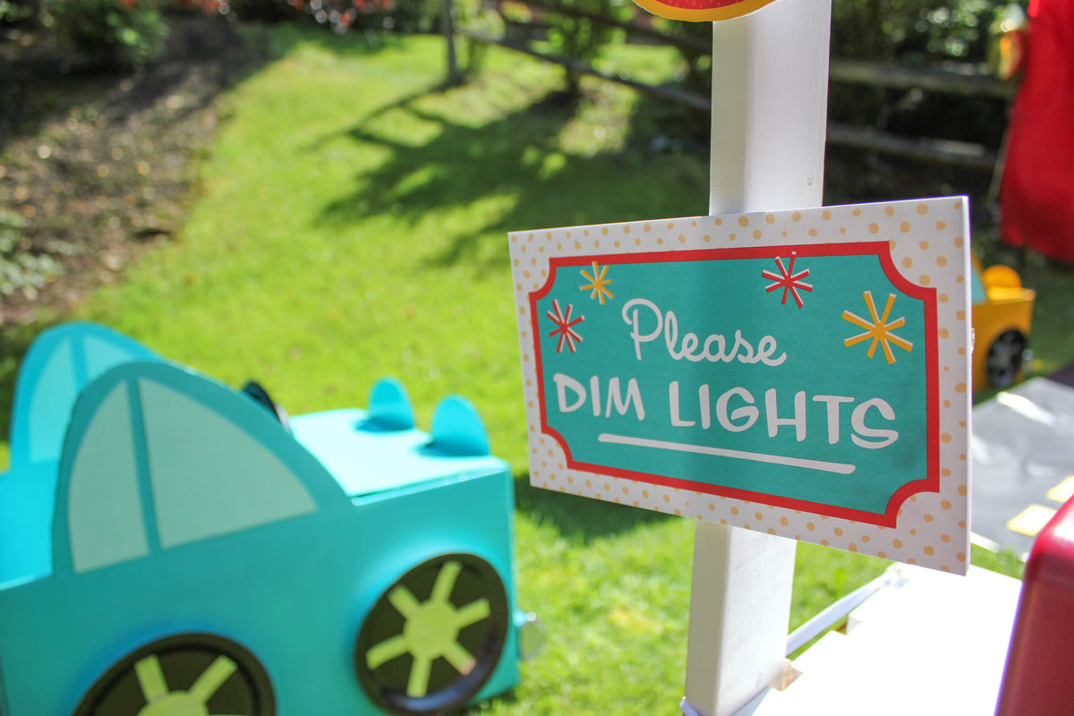 Drive-In Movie Ticket Booth Signs