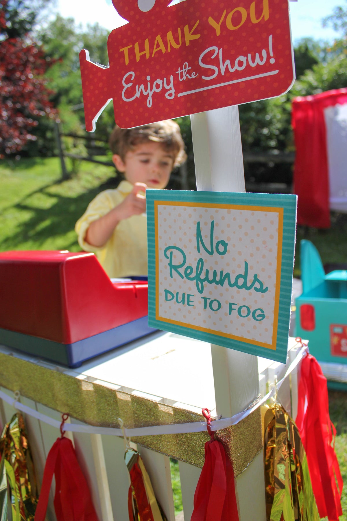 Drive-In Movie Ticket Booth Signs