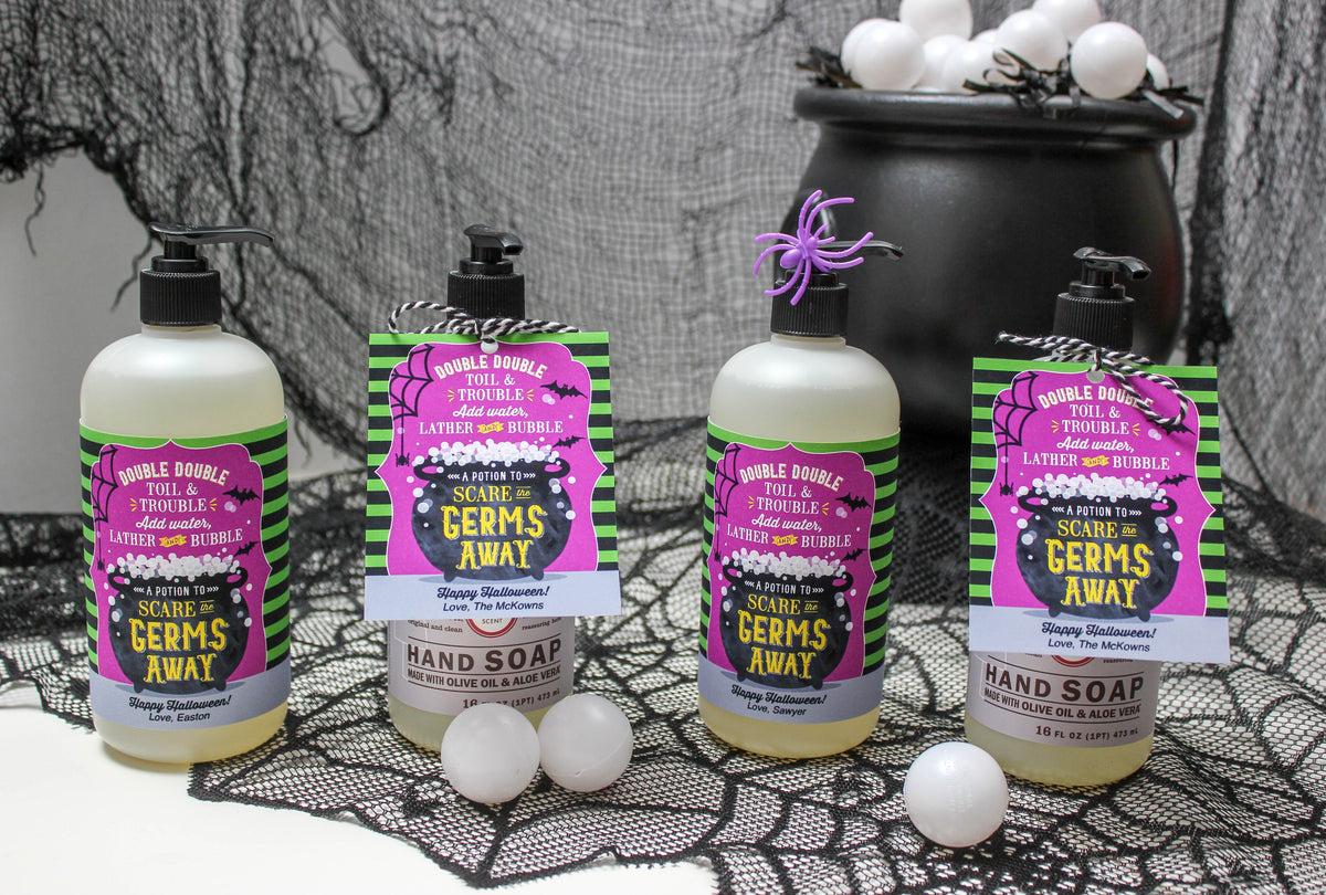 “Scare the Germs Away” Halloween Soap Gift