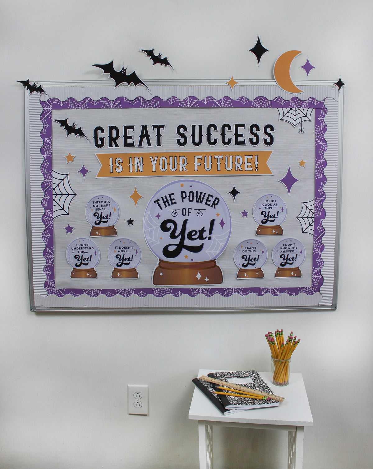 "The Power of Yet" Crystal Ball Halloween Bulletin Board