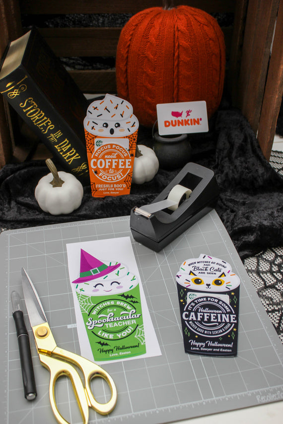 Halloween Coffee Gift Card Holders