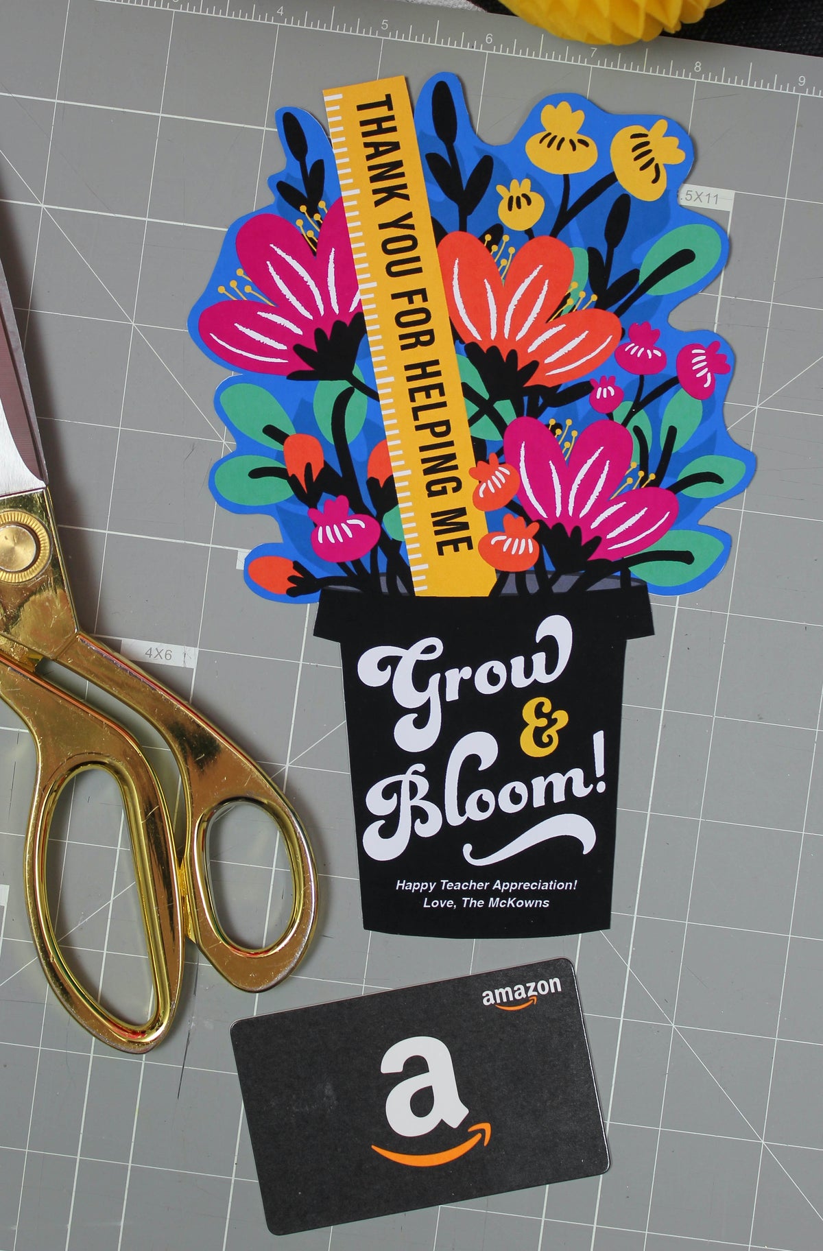 Grow and Bloom Teacher Gift Card Holder