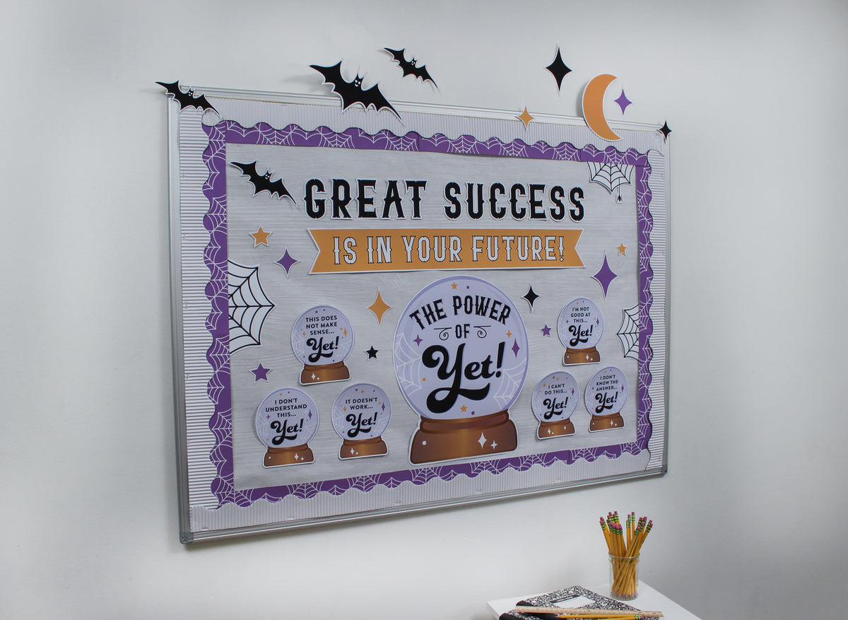 "The Power of Yet" Crystal Ball Halloween Bulletin Board