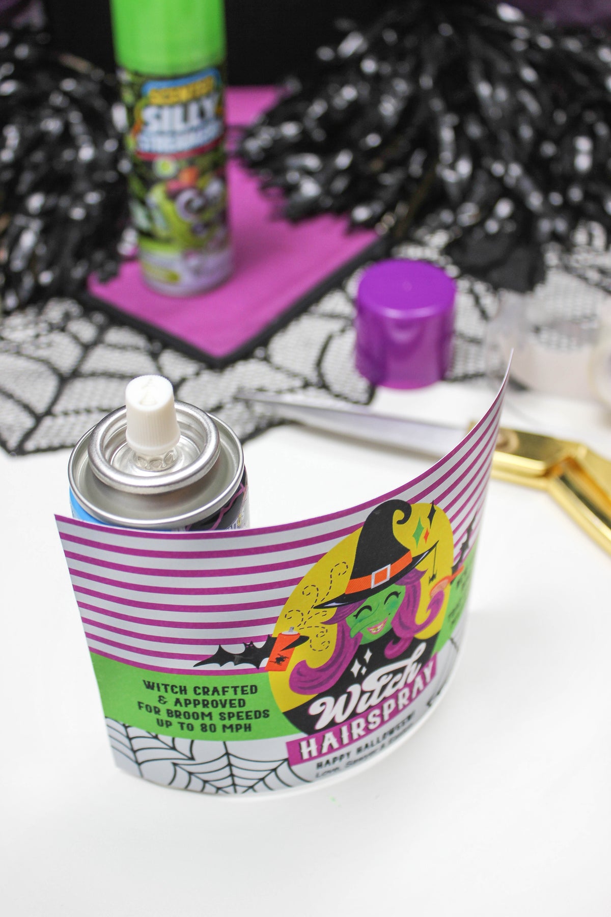 Witch Hairspray Silly String Halloween Gift