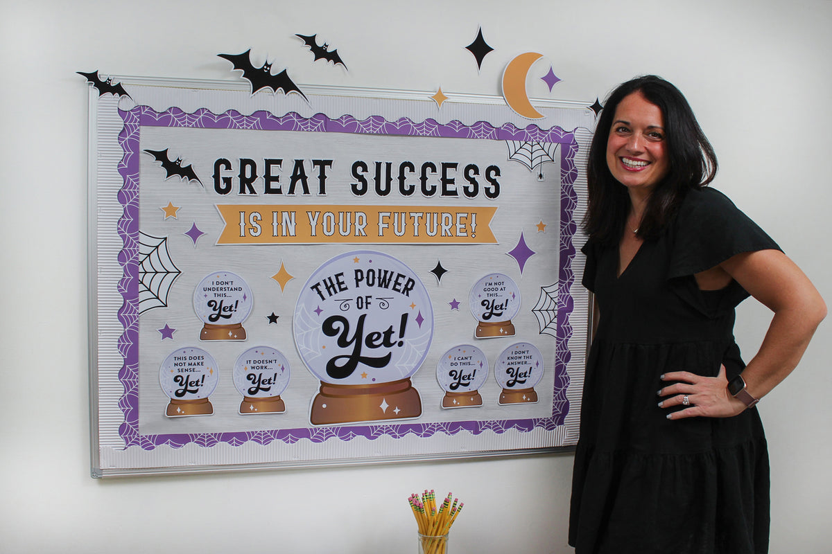 "The Power of Yet" Crystal Ball Halloween Bulletin Board