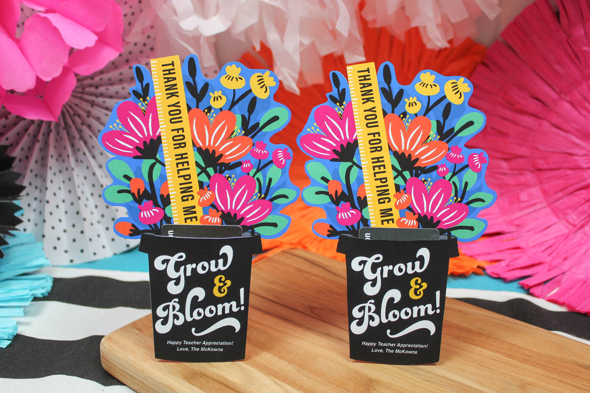 Grow and Bloom Teacher Gift Card Holder