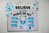 "Believe in the Magic of Yet" Yeti Winter Bulletin Board