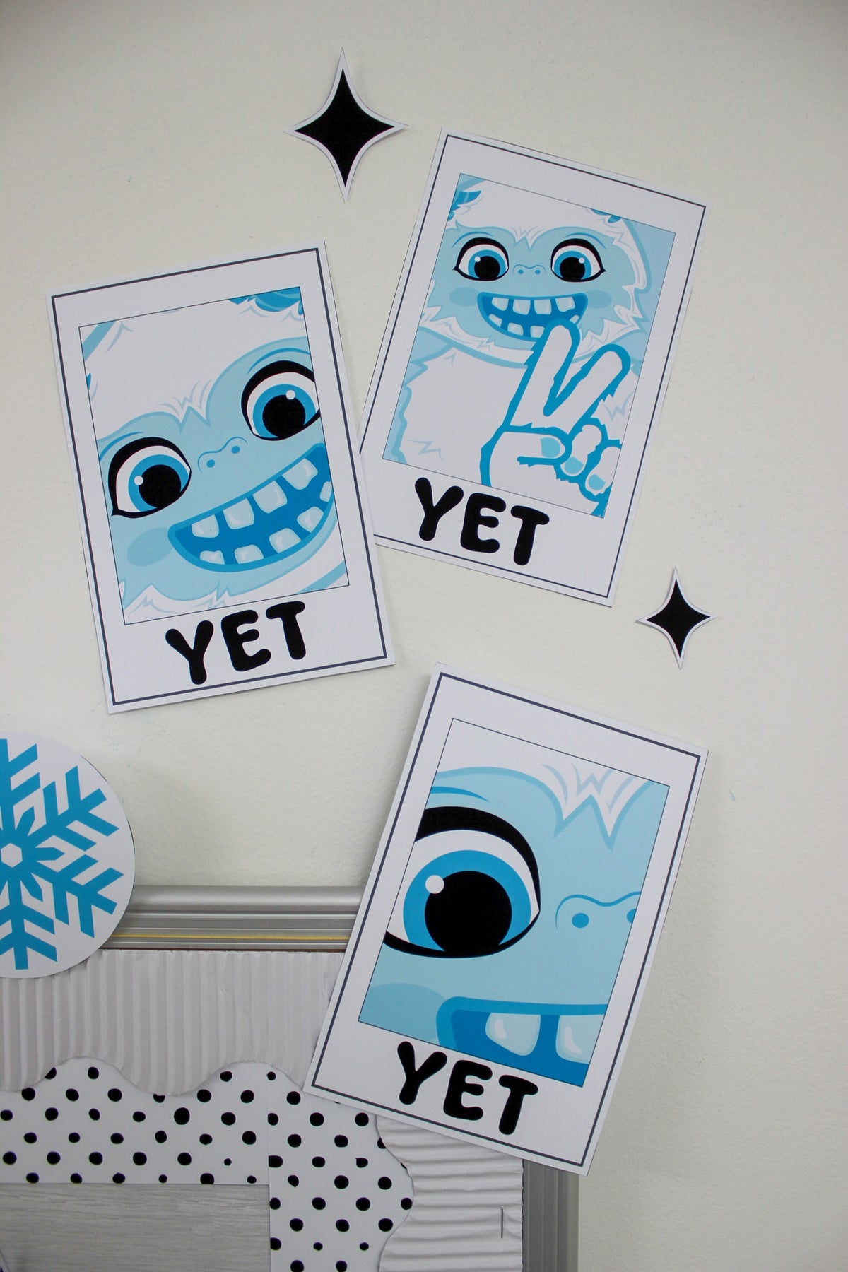 "Believe in the Magic of Yet" Yeti Winter Bulletin Board