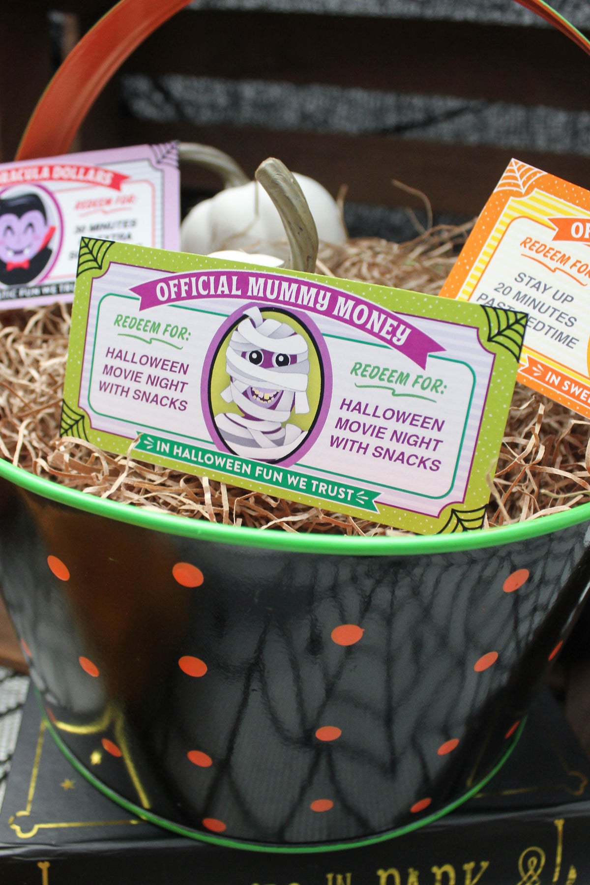 Halloween Play Money Coupons