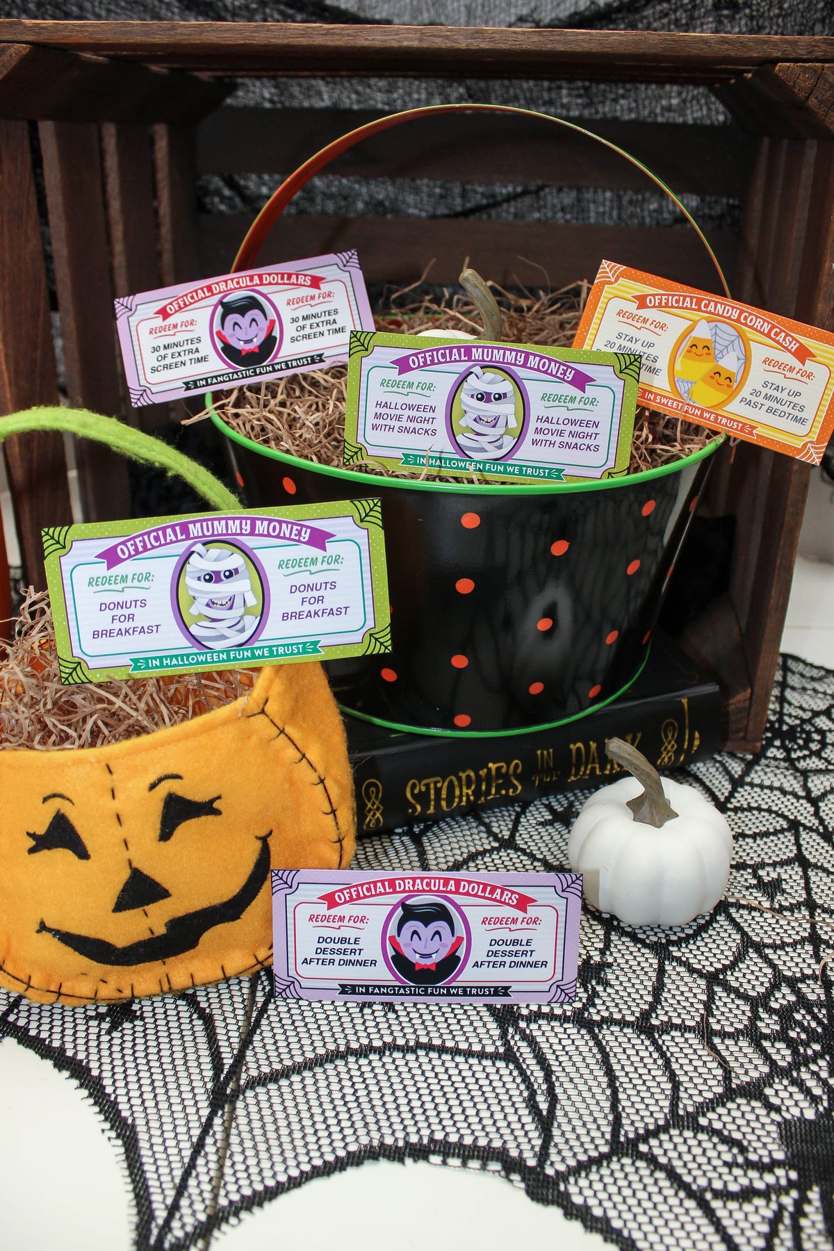 Halloween Play Money Coupons