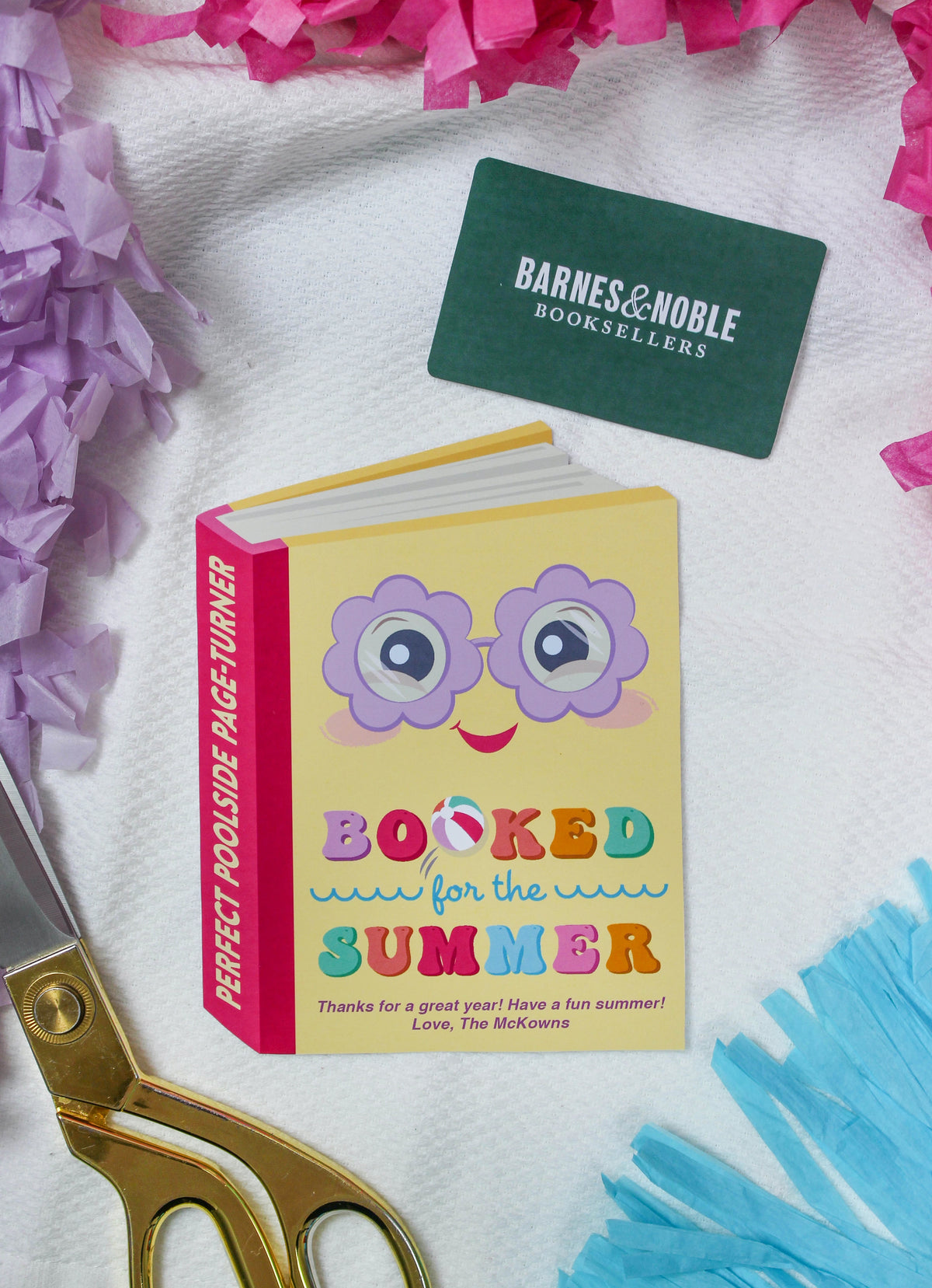 “Booked for the Summer” Book Gift Card Holder