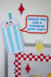 Overused Words Synonym Bulletin Board Kit