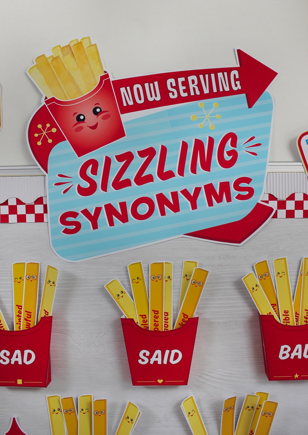 Overused Words Synonym Bulletin Board Kit
