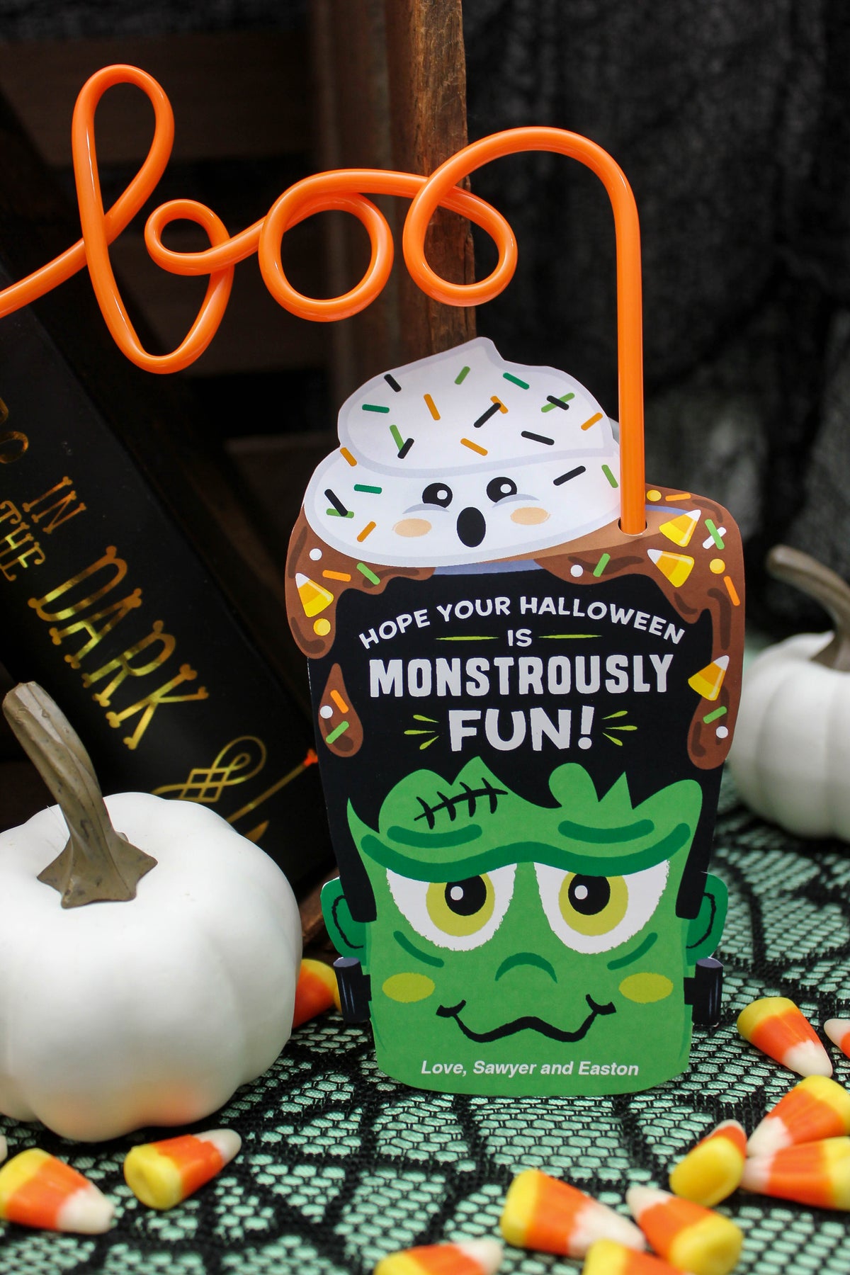 Halloween Crazy Straw Gift