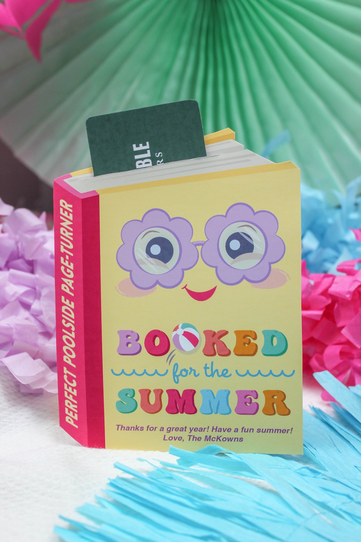 “Booked for the Summer” Book Gift Card Holder