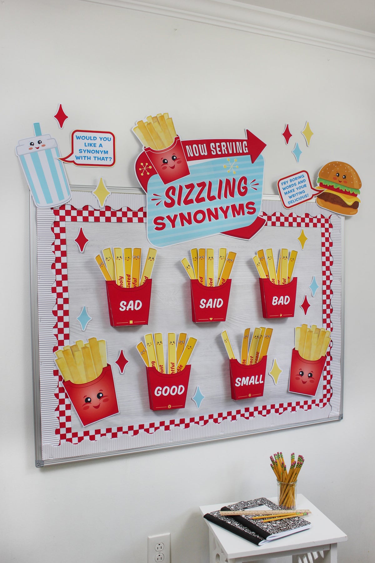 Overused Words Synonym Bulletin Board Kit