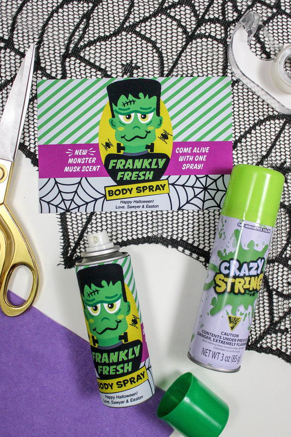 Frankenstein Body Spray Silly String Halloween Gift