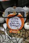 "No Dishes to Clean this Halloween" Paper Plate Halloween Gift