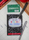 Notebook and Pen Gift Card Holder