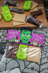 Frankenstein S'mores Halloween Treat Bag Topper