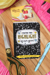 Notebook and Highlighter Gift Card Holder