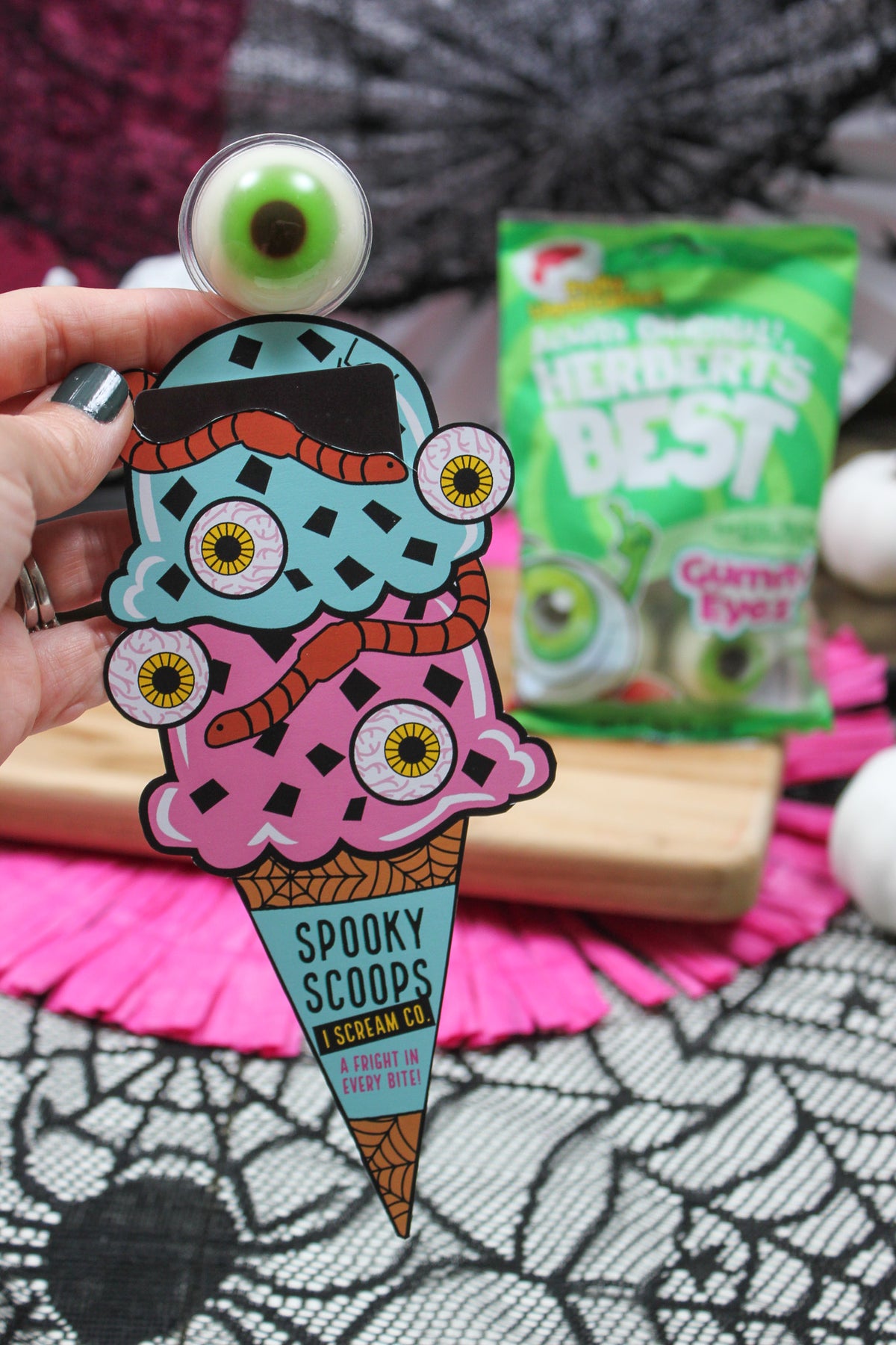Halloween Ice Cream Gift Card Holder