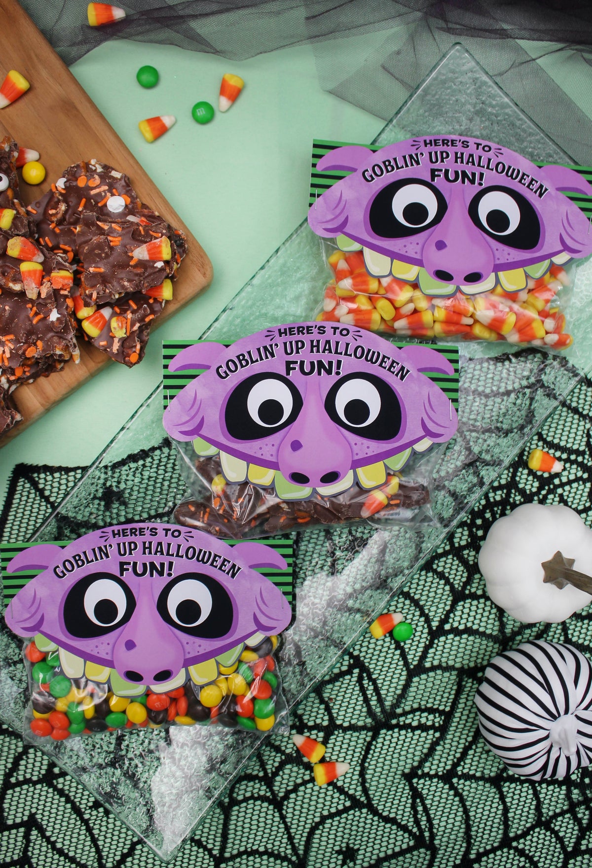 Halloween Goblin Treat Bag Topper