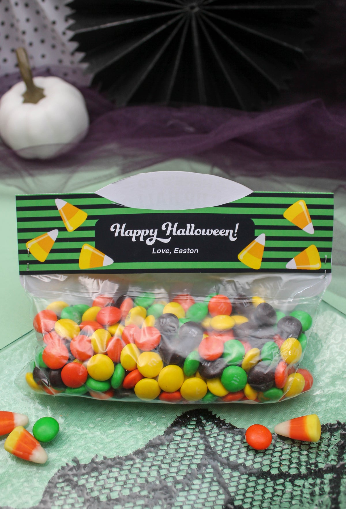 Halloween Goblin Treat Bag Topper