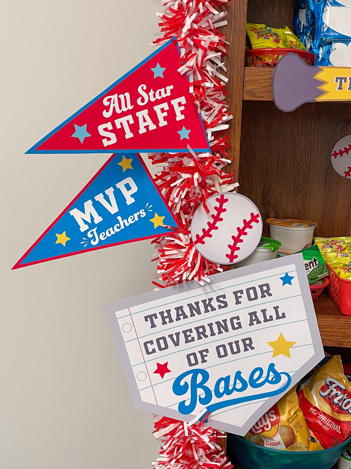Teacher Appreciation Baseball Concession Stand