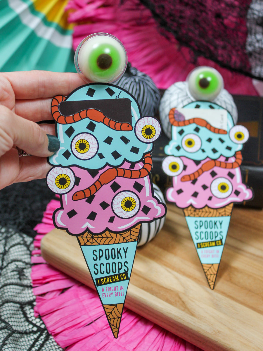 Halloween Ice Cream Gift Card Holder