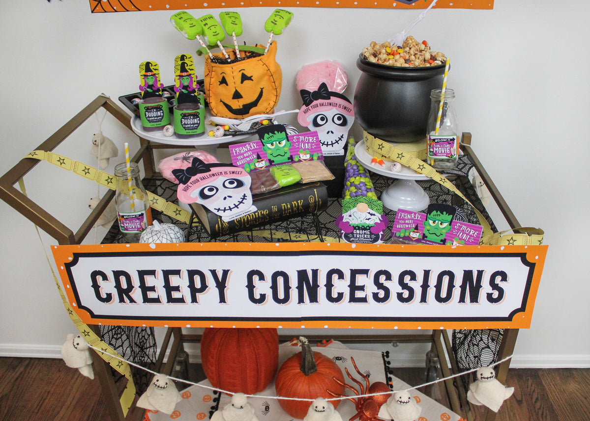 Halloween Movie Night Decor Pack