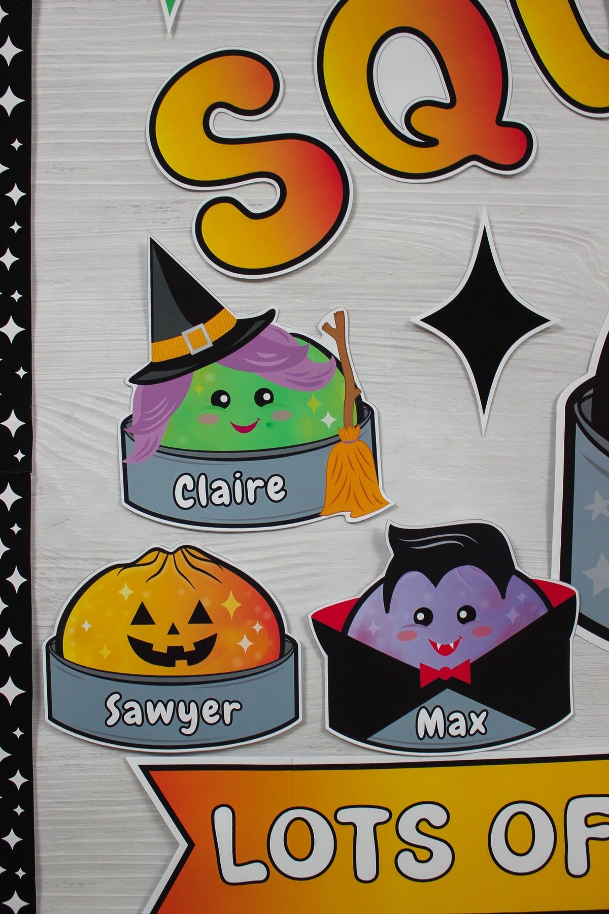 Halloween Squishy Dumpling Bulletin Board